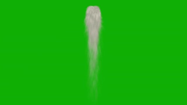Falling dust motion graphics with green screen background