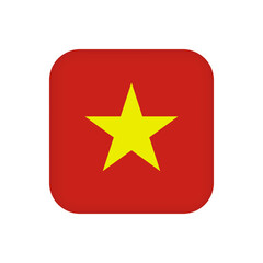 Vietnam flag, official colors. Vector illustration.