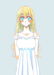 ロングヘアの女の子