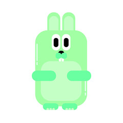 Obraz premium Vector Rabbit Clipart