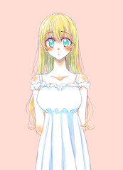 ロングヘアの女の子