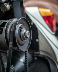 Obraz premium Motor of the old-timer car
