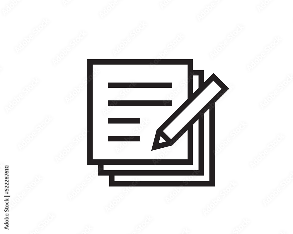 Aufkleber note icon vector sign. paper message or document page.