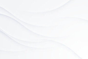 Neutral abstract background. Minimal poster template with wave shapes. Calm design with gradient elements. White website wallpaper. Modern soft texture.