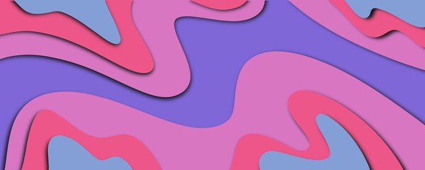 Paper cut neon abstract for web design. Art colorful design. Business concept. Modern concept , line illustration.