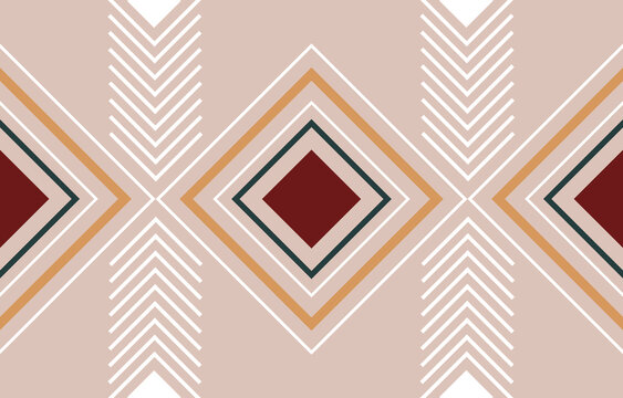 Oriental ethnic seamless pattern traditional background Design for carpet,wallpaper,clothing,wrapping,batik,fabric,Vector illustration embroidery style. 