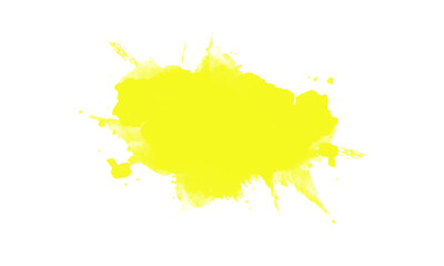 yellow abstract brush