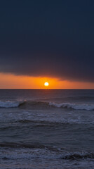 Photo of Sun landscape at dawn.