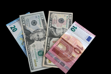 Euro Vs Dollar
Pictures of the currencies of the euro against the dollar. The value of the euro fell against the US dollar for the first time in years