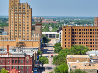 Aerial View of Abilene Texas Downtown