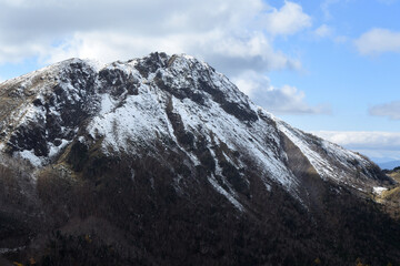 Mountain climbing in winter, Nikko, Shirane