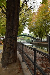 Canal Saint-Martin à Paris. France