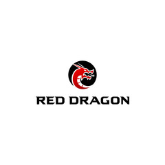 Red Dragon Abstract stock vector elegant