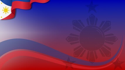 Background with copy space area for celebrate National Heroes Day of Philippines on 29th August. Suitable to place on content with that theme.