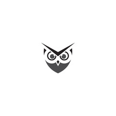 owl logo with template vector style