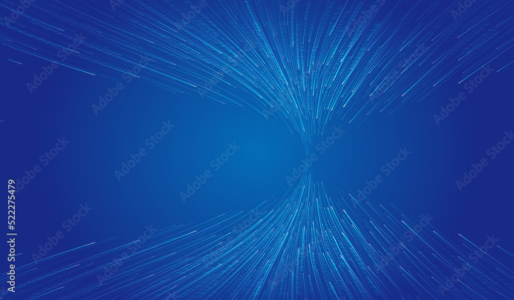 Poster converging lines and data internet technology big data background