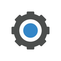 Setting icon pack for apps or web interface. Set of settings, Gear, Cog icon vector multicolor. Sign flat style setting or gear
