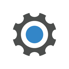 Setting icon pack for apps or web interface. Set of settings, Gear, Cog icon vector multicolor. Sign flat style setting or gear
