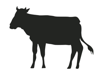 cow farm animal silhouette