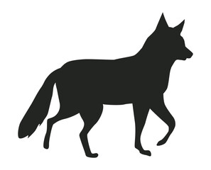 wolf animal wild silhouette