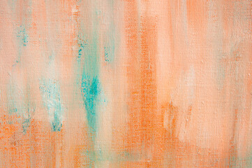 creative background, a spot of  colored primer rubbed on the surface of a linen canvas, temporary object, close, toning