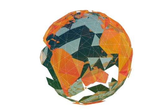 world globus 3d transparent digital - Powered by Adobe