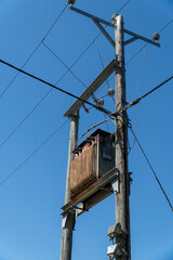 lines on a pole