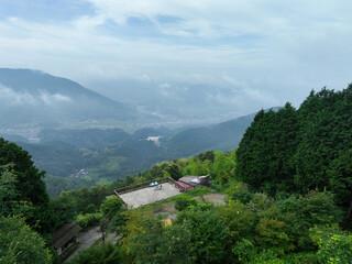 Fototapeta premium 愛媛県大洲市 雲海展望台からの風景