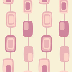 Seamless retro pattern, 1960s and 1970s style, mid-century modern - 522289280