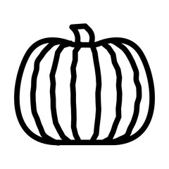 pumpkin plant line icon vector. pumpkin plant sign. isolated contour symbol black illustration