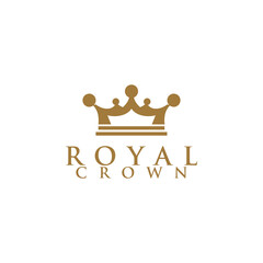 Royal Crown Logo Design Vector