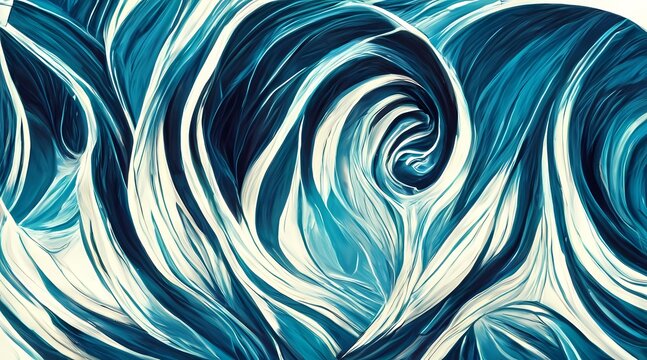Abstract blue swirl wave background 