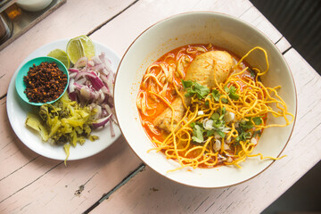 Khao Soi is food in Thailand.