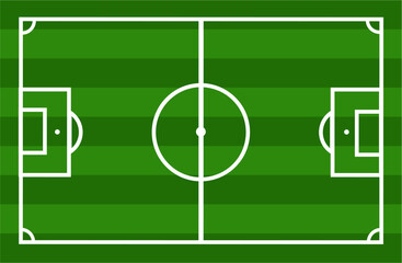 vector of a football soccer field, zenithal view. soccer field. 