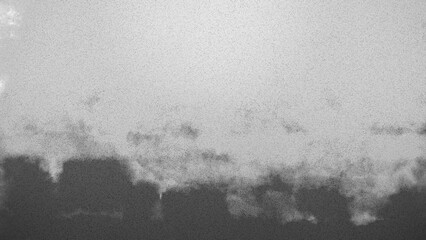 水墨画　ビル群　蜃気楼