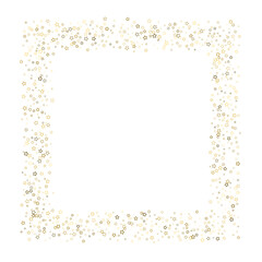 Gold Glitter Stars. Luxury Shiny Confetti.