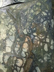 Riverbed rock texture