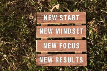 Motivational and inspirational quote on wooden frame.