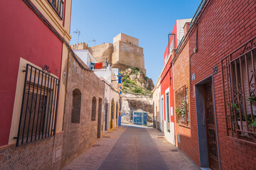 Cityscape of the Alcazaba (castle) of Almeria (Almeria, Spain)