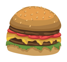 fresh hamburger fast food