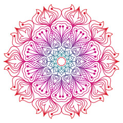 Mandala design for coloring books. vintage mandala Decorative round ornaments. Vintage decorative elements Oriental pattern. mandala Decorative background vector illustration.