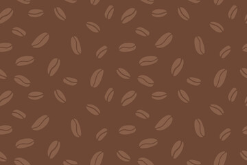 seamless pattern with coffee beans, great for wrapping, textile, wallpaper, greeting card- vector illustration