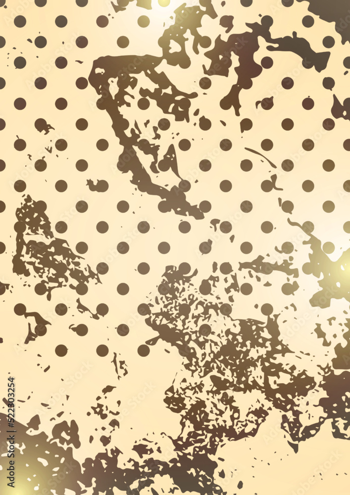 Poster random spotted abstract background effect, many dots. simple design. vector