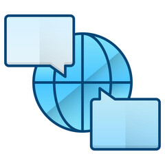 Global discussion icon