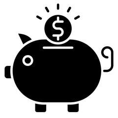Piggy bank icon