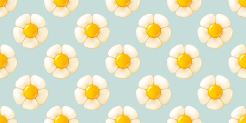 The seamless pattern of cute flower