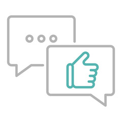 Positive feedback icon