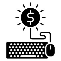 Earn money online icon