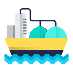 Oil tanker icon