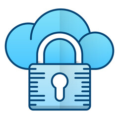 Cloud security icon